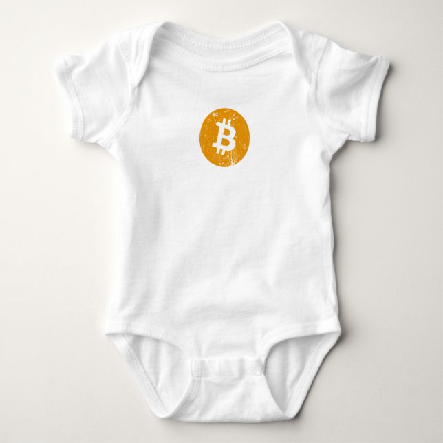 Body Para Bebê moeda digital bitmoney moeda moeda bloqueadora (Frente)
