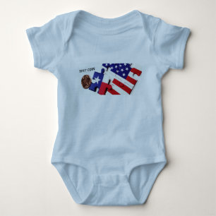 Body Para Bebê Moeda TeXit Bebê Azul