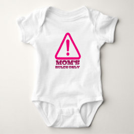 Body Para Bebê Mom’s Rules Only – Sassy New Mom Baby Apparel