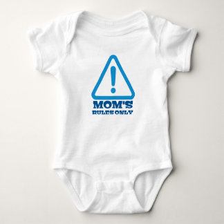 Body Para Bebê Mom’s Rules Only – Sassy New Mom Baby Apparel