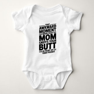 Body Para Bebê Mom Sniffs Butt Funny Baby Bodysuit Gift