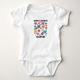 Body Para Bebê Mommy's Favorite Valentine Sweet Hearts Design