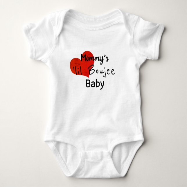 Body Para Bebê Mommys Lil BOUJEE Baby - Bougie Clothing Cute (Frente)