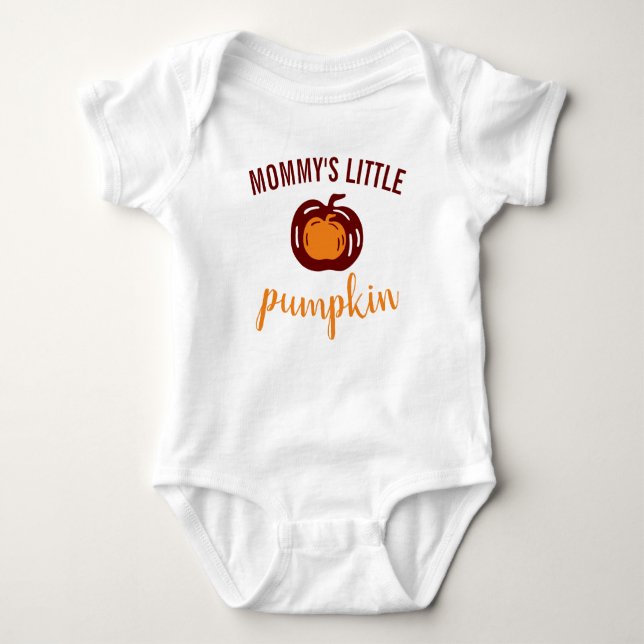 Body Para Bebê Mommys Pequena Pumpkin Cair (Frente)