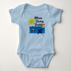 Body Para Bebê Moms Diving Buddy Design - Bodysuit Jersey para Be