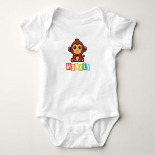 Body Para Bebê Monkey Baby Jersey - Bodô