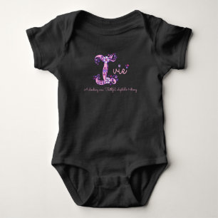 Body Para Bebê Monograma conhecido do significado de Ivie mim