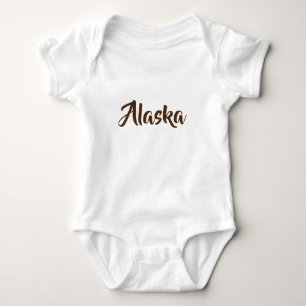 Body Para Bebê Monograma do Alasca