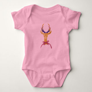 Body Para Bebê Monograma Dourado Playfully formal do Antler dos