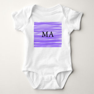 Body Para Bebê Monograma simples adicione a letra do seu nome hom