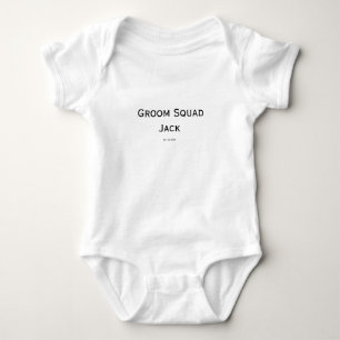 Body Para Bebê monograma simples personalizado adicione seu nome