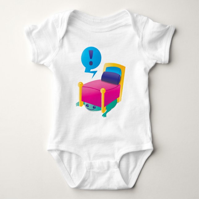 Body Para Bebê Monstro ASSUSTADOR que espreita sob a CAMA (Frente)