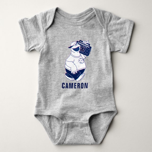 Body Para Bebê Monstro de cookies | Bloqueio com a Boom Box (Frente)