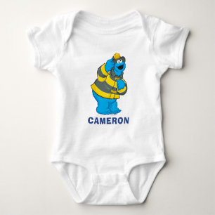 Body Para Bebê Monstro de cookies   Roupa de bombeiro