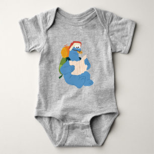 Body Para Bebê Monstro dos Biscoitos Lendo um Mapa