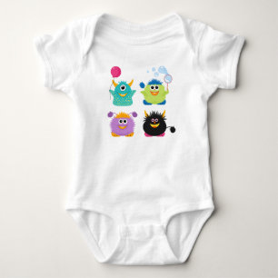 Body Para Bebê Monstro dos desenhos animados