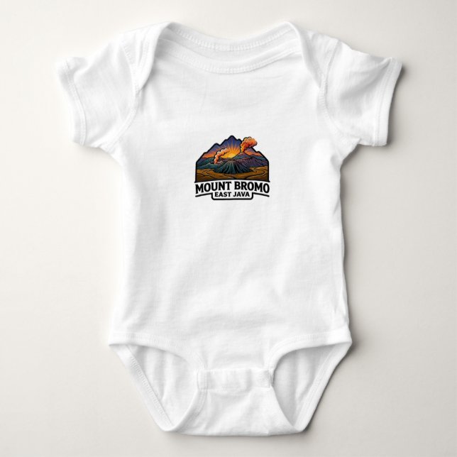 BODY PARA BEBÊ MONTE BROMO, JAVA ORIENTAL (Frente)