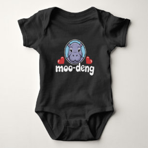 Body Para Bebê Moo Deng Bouncy Pig em Tailandês Picture Baby Hipp