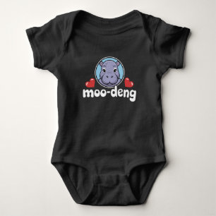 Body Para Bebê Moo Deng Porco Saltitante em Imagem Tailandesa Beb