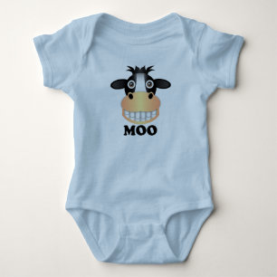 Body Para Bebê MOO - do Bodysuit do jérsei do bebê
