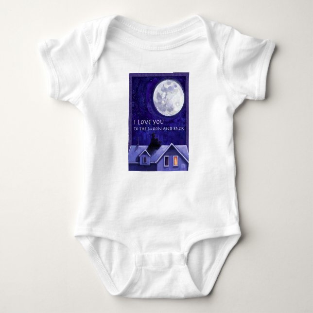 Body Para Bebê Moon Watch (Frente)