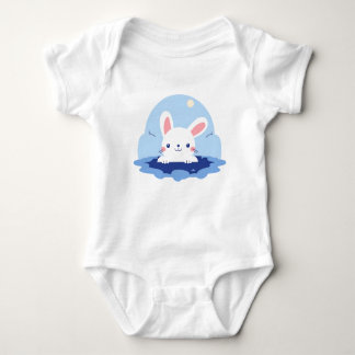 Body Para Bebê Moonlit Bunny Peek