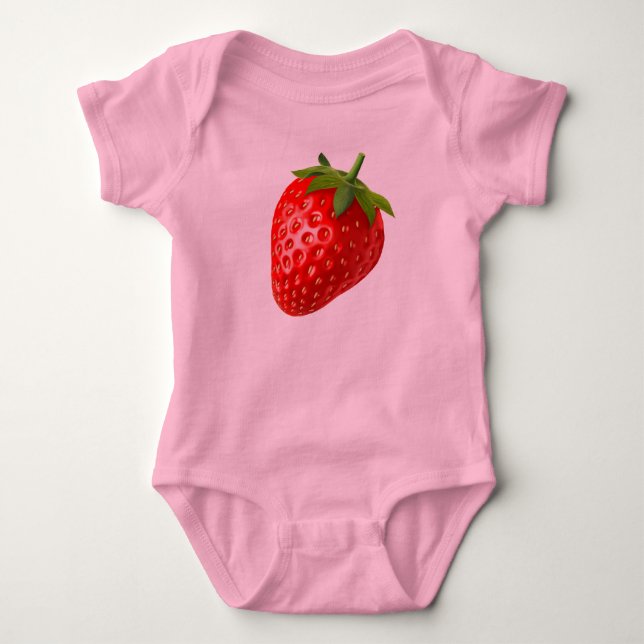 Body Para Bebê Morango (Frente)