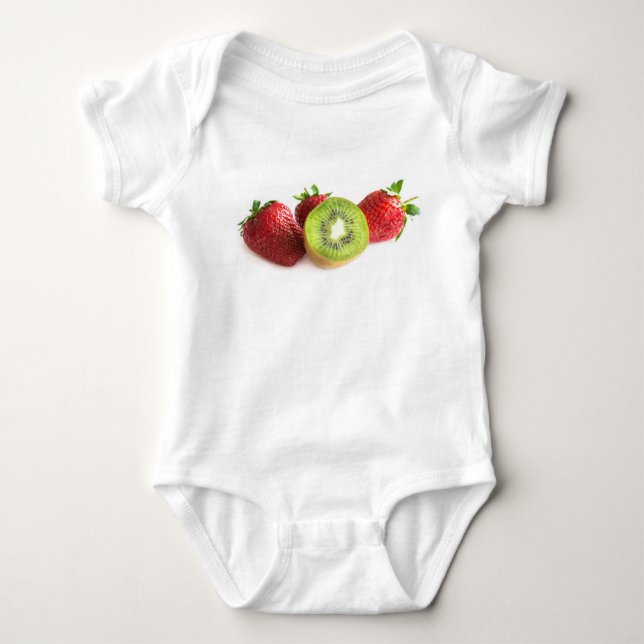 Body Para Bebê Morango e kiwi (Frente)