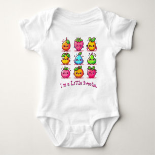 Body Para Bebê Morango Laranja Pera & Frutas Lindas