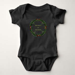 Body Para Bebê Morte de Natal Gótica Personalizada