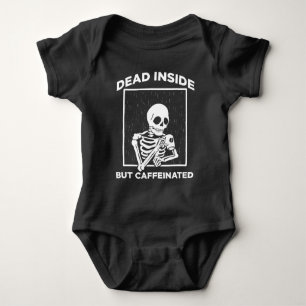 Body Para Bebê Morto da Cafeína do Dentro do Skeleton