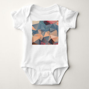 Body Para Bebê Mosaico Poligonal: Elegância Geométrica Criativa.