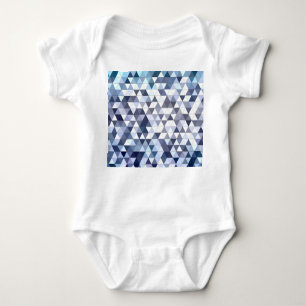 Body Para Bebê Mosaico triangular geométrico colorido: abstrato b