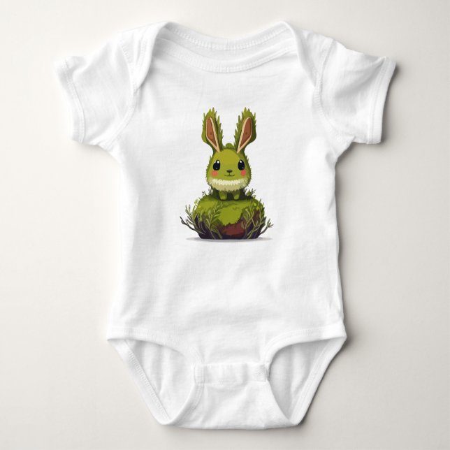 Body Para Bebê Moss bowl Bunny (Frente)
