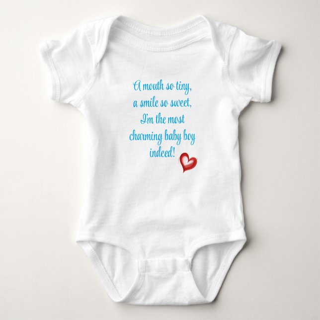 Body Para Bebê Most Charming Baby Boy Gift, Welcome Little One, (Frente)