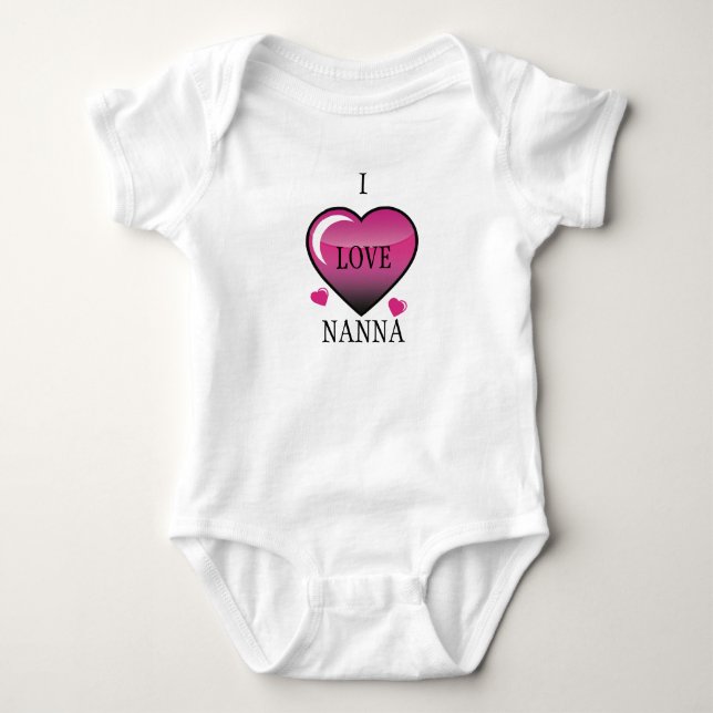 Body Para Bebê Mostre a Nanna o amor (Frente)