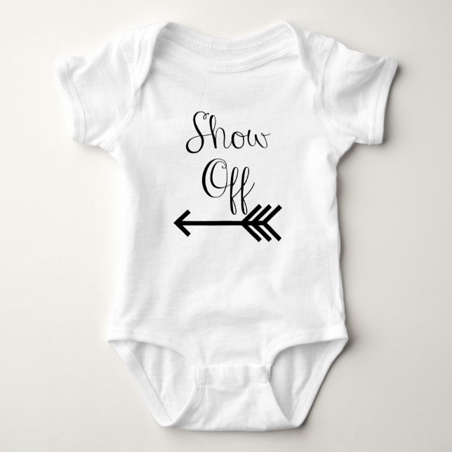 Body Para Bebê Mostre fora o Bodysuit gêmeo (Frente)