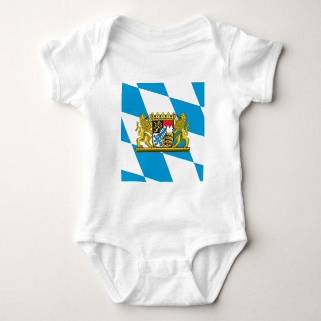 Body Para Bebê Mostre suas cores - Bayern/Baviera (Frente)