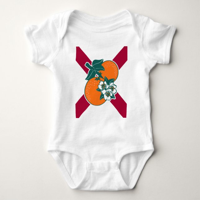 Body Para Bebê Mostre suas cores - Flórida (Frente)