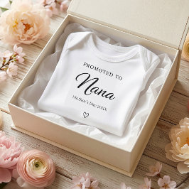 Body Para Bebê Mother’s Day Pregnancy Reveal Gift for Nana