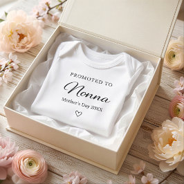 Body Para Bebê Mother’s Day Pregnancy Reveal Gift for Nonna