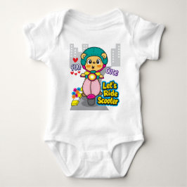 Body Para Bebê Moto do urso