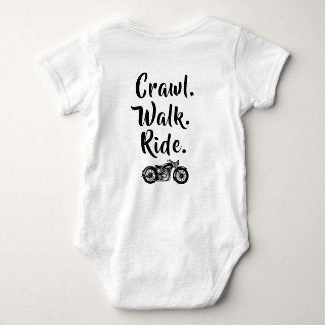 Body Para Bebê Motocicleta Creative Baby Onsie (Verso)