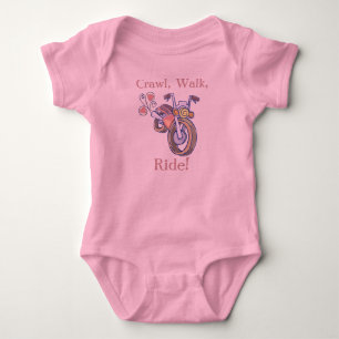 Body Para Bebê Motocicleta, rastejamento, caminhada, passeio!