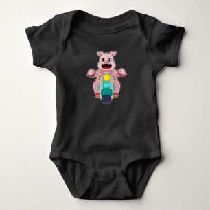 Body Para Bebê Motociclo de porcos