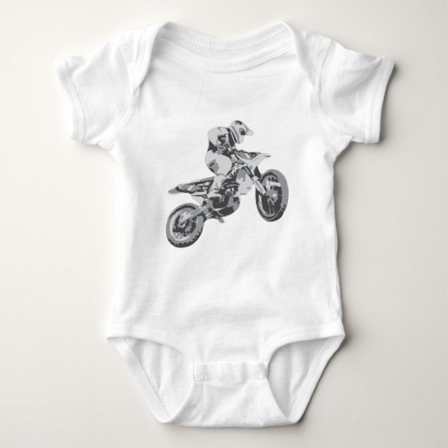 Body Para Bebê Motocross (Frente)