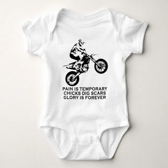 Body Para Bebê O motocross gosta de uma menina