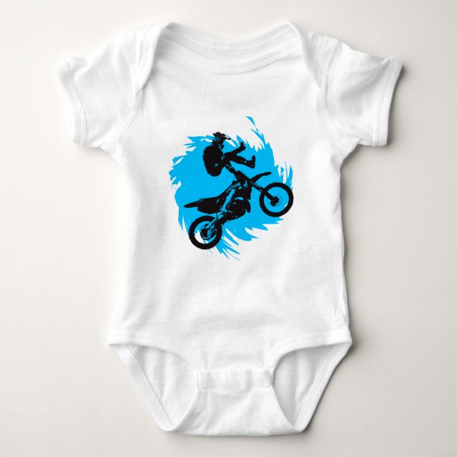 Body Para Bebê Motocross (Frente)