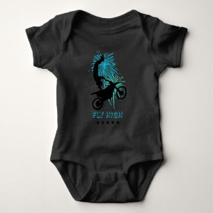 Body Para Bebê Motocross Voar Alto