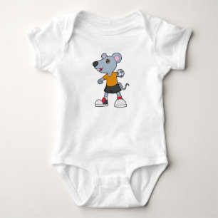 Body Para Bebê Mouse Handball Player Handball